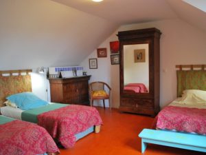 Chambre côté Seine - lits